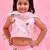 Pink printed organza lehenga set
