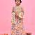 Multicolor printed chanderi lehenga set