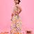Multicolor printed chanderi lehenga set