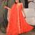 Designer georgette gown with  sequence embroidered work