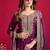 Chinnon silk embroidery sequence work top-plazo and dupatta set
