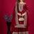 Chinnon silk embroidery sequence work top-plazo and dupatta set