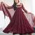 Designer georgette gown with  sequence embroidered work