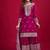Chinnon silk embroidery sequence work top-plazo and dupatta set