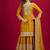 Chinnon silk embroidery sequence work top-plazo and dupatta set