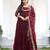 Designer georgette gown with  sequence embroidered work