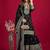 Chinnon silk embroidery sequence work top-plazo and dupatta set