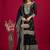 Chinnon silk embroidery sequence work top-plazo and dupatta set