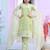 Designer organza suit with sequence embroidered work