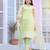 Designer organza suit with sequence embroidered work