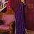 Designer chinon suit with sequence embroidered work