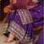 Designer chinon suit with sequence embroidered work