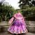 Purple Floral Printed Chinon Lehenga With Un-Stitched Blouse