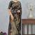 black sequin zari resham embroidered banarasi silk saree
