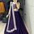 Purple Plain With Embroidered belt Fendy Satin Lehenga With Un-Stitched Blouse