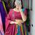 Multicolor All Over Traditional Colorful Kali With embelishments Chinon Lehenga With Fully-Stitched Blouse
