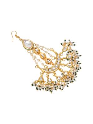 Girls gold-plated kundan studded 2