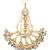 Girls gold-plated kundan studded