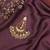 Girls gold-plated kundan studded