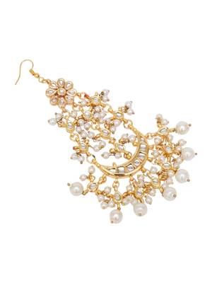 Gold-plated kundan-studded & 2