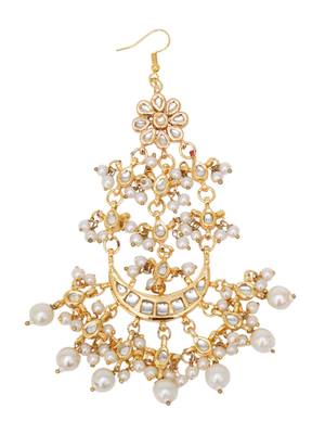 Gold-plated kundan-studded & 3