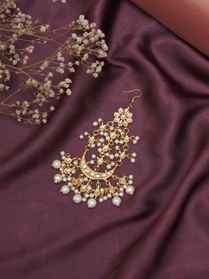 Gold-plated kundan-studded & 1