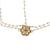 Girls gold-plated kundan-studded & beaded layered matha patti