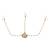Girls gold-plated kundan-studded & beads beaded layered matha patti