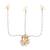 Girls gold-plated kundan-studded & beaded layered matha patti