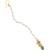Girls gold-plated kundan studded & beads beaded maang tikka