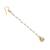 Gold-plated kundan studded maang tikka