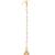 Gold-plated kundan studded maang tikka