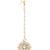 Girls gold-plated kundan studded & beads beaded maang tikka