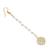 Girls gold-plated kundan studded & beads beaded maang tikka