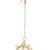 Girls gold-plated kundan studded beads beaded maang tikka