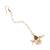 Girls gold-plated kundan studded beads beaded maang tikka