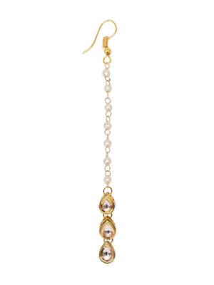 Girls gold-plated kundan studded maangtikka 2