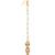Girls gold-plated kundan studded maangtikka