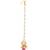 Gold-plated kundan-studded & beaded maang tikka