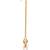 Girls gold-plated kundan studded maang tikka