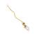 Girls gold-plated kundan studded maang tikka
