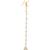 Girls gold-plated kundan-studded beads beaded enamelled maang tikka