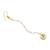 Girls gold-plated kundan maang tikka