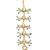 Gold-plated kundan-studded & beaded layered maang tikka
