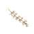 Gold-plated kundan-studded & beaded layered maang tikka