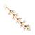Girls gold-plated kundan studded & beaded maang tikka