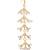 Girls gold-plated kundan studded & beaded maang tikka