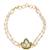 Girls kundan gold plated link bracelet