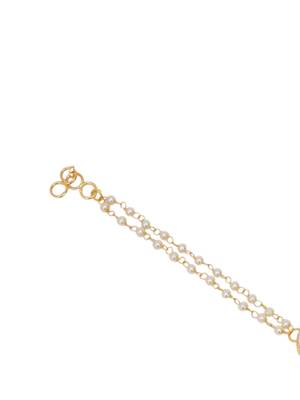 Girls kundan gold plated link bracelet 4