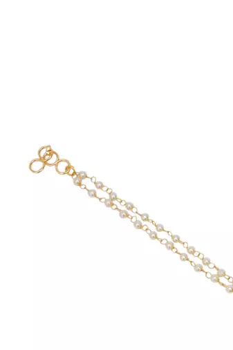 Girls kundan gold plated link bracelet